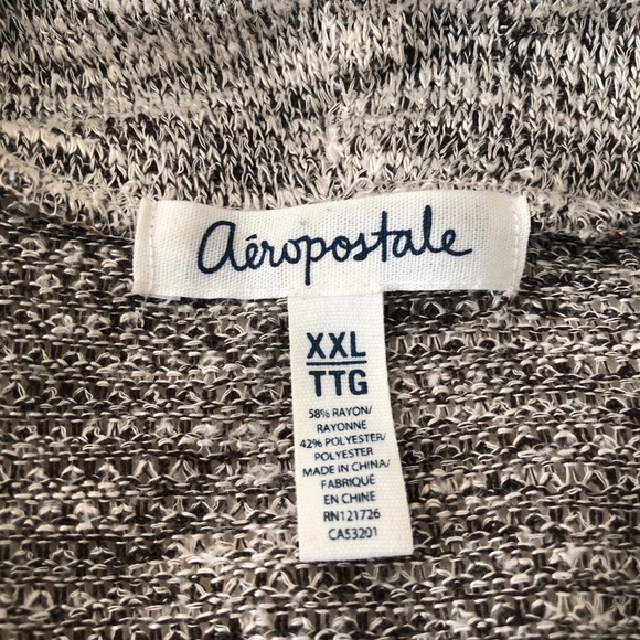 Aeropostale open front cardigan gray XXL - Picture 6 of 6